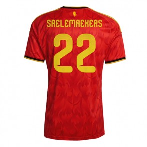 Belgien Alexis Saelemaekers #22 Hjemmebanetrøje VM 2026 Kortærmet